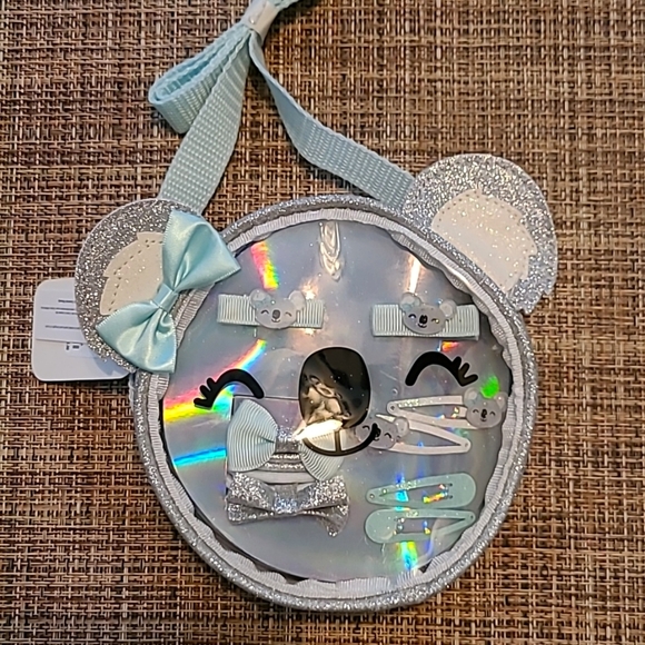 Girl's Claire's Club Koala Bear Purse With Matching Hair Accessories Set! 🩵🐨 - Picture 4 of 13